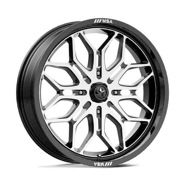 MSA Offroad Wheels M47 Sniper UTV 18x7 4x137 G-BLK-MACH - MA047BD18704810