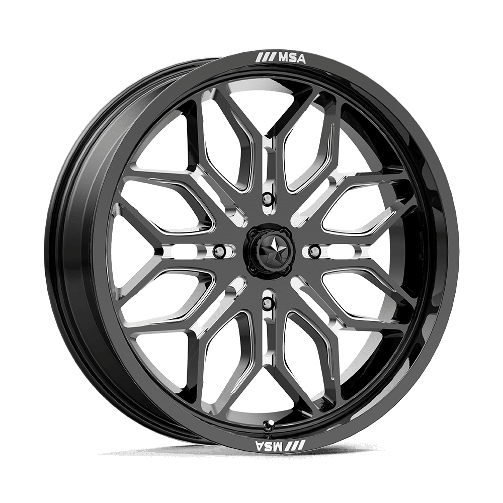 MSA Offroad Wheels M47 Sniper UTV 20x7 4x137 G-BLK-MILL - MA047BE20704810