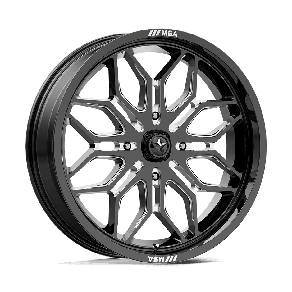 MSA Offroad Wheels M47 Sniper UTV 20x7 4x137 G-BLK-MILL - MA047BE20704810