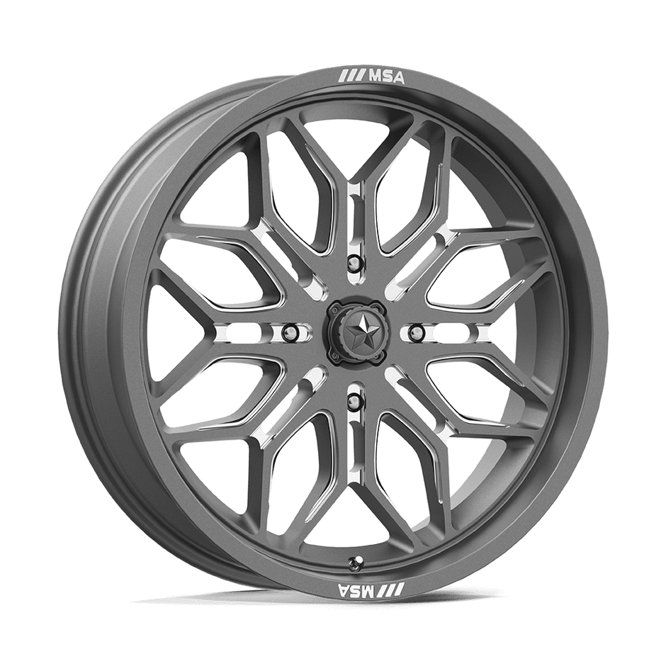 MSA Offroad Wheels M47 Sniper UTV 20x7 4x156 GNMTL-MILL - MA047AX20704410