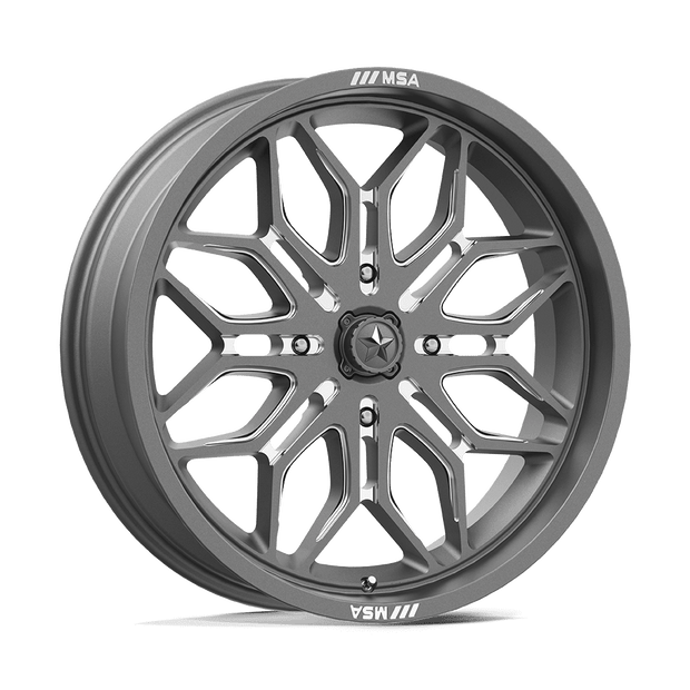 MSA Offroad Wheels M47 Sniper UTV 22x7 4x137 GNMTL-MILL - MA047AX22704810