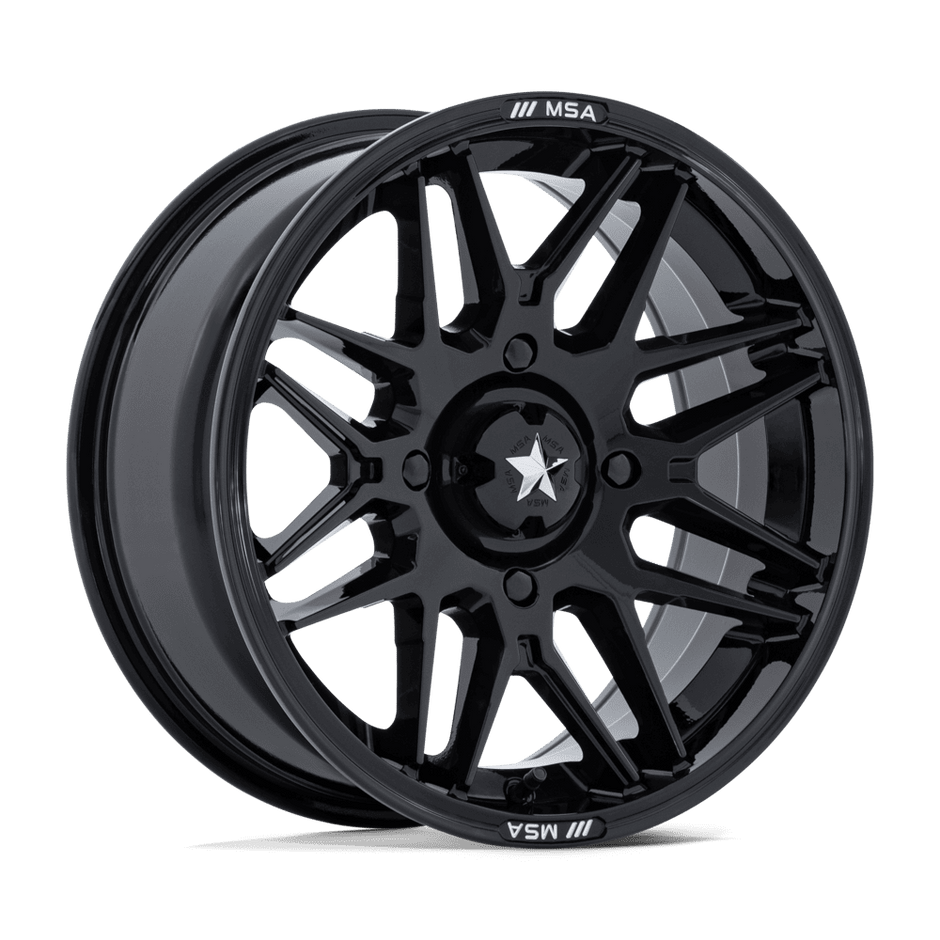MSA Offroad Wheels M52 Radar UTV 14x7 4x110 G-BLK - MA052BX14704047N