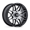 MSA Offroad Wheels M52 Radar UTV 14x7 4x137 G-BLK-MCH-FC - MA052BD14704847N