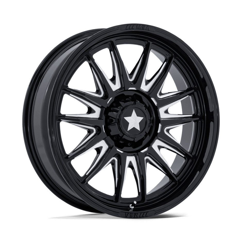 MSA Offroad Wheels M55 Commander UTV 15x7 5x114.3 G-BLK-MILL - MA055BE15701210