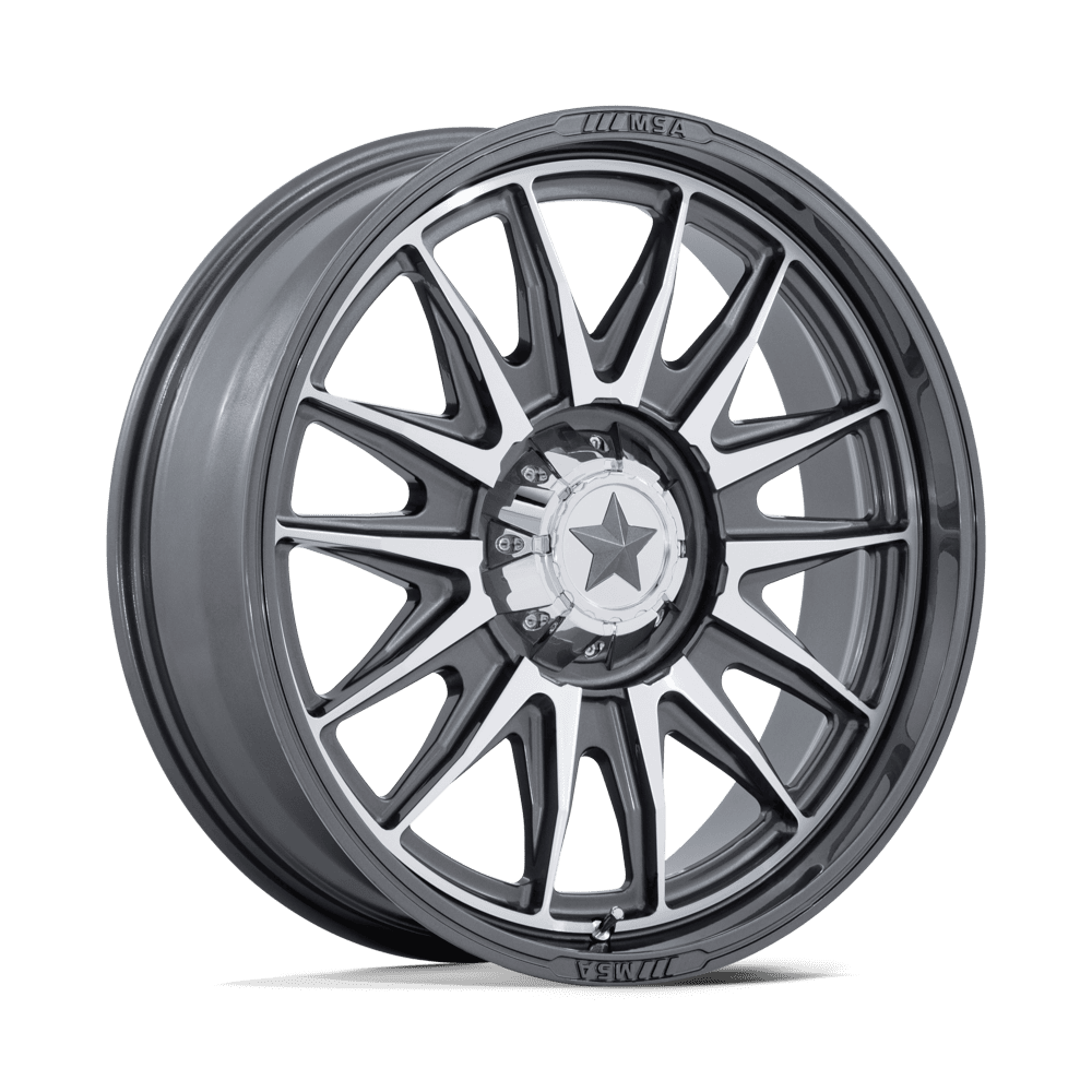 MSA Offroad Wheels M55 Commander UTV 24x7 4x137/4x156 PLTNM MCH-FC - MA055AD24704A00