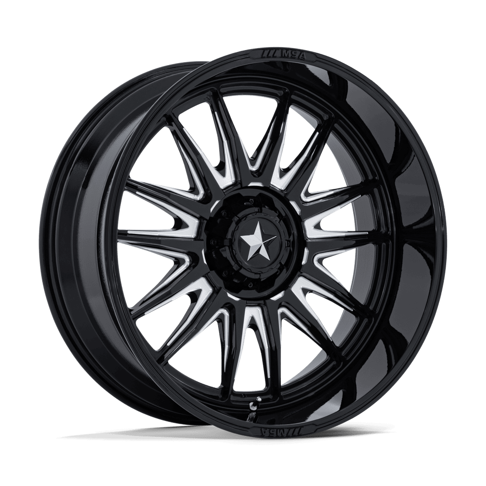 MSA Offroad Wheels M55 Commander UTV 24x10 5x114.3 G-BLK-MILL - MA055BE24101225N