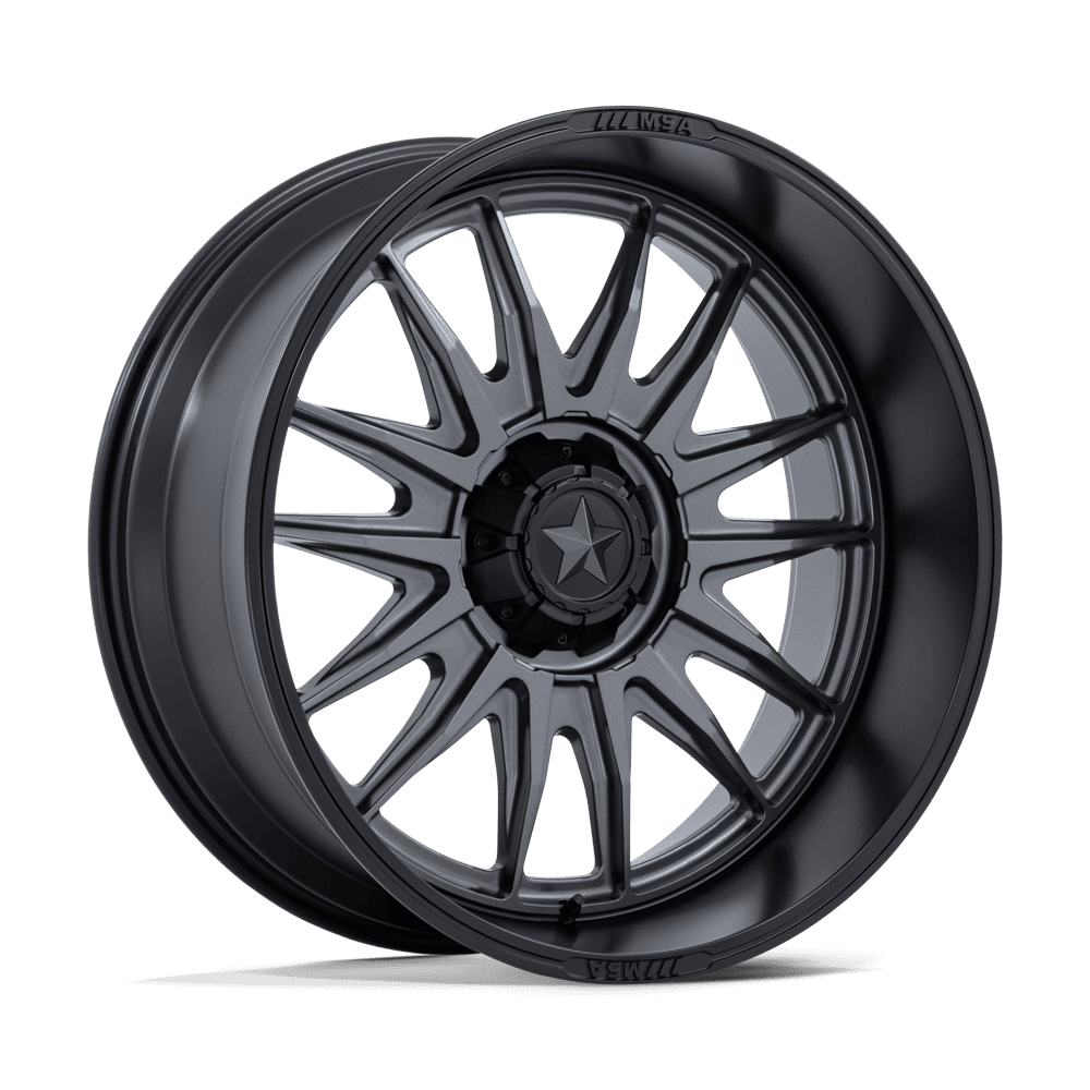 MSA Offroad Wheels M55 Commander UTV 24x10 5x114.3 M-GMTL MB-LP - MA055AB24101225N