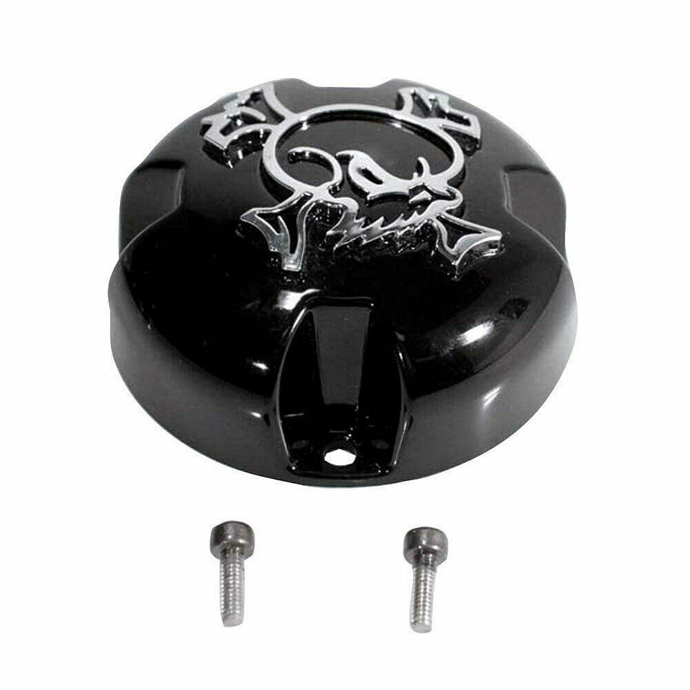 SKULL BOLTON CAP CHR SKULL - GLSS BLK - MSA-SKULL