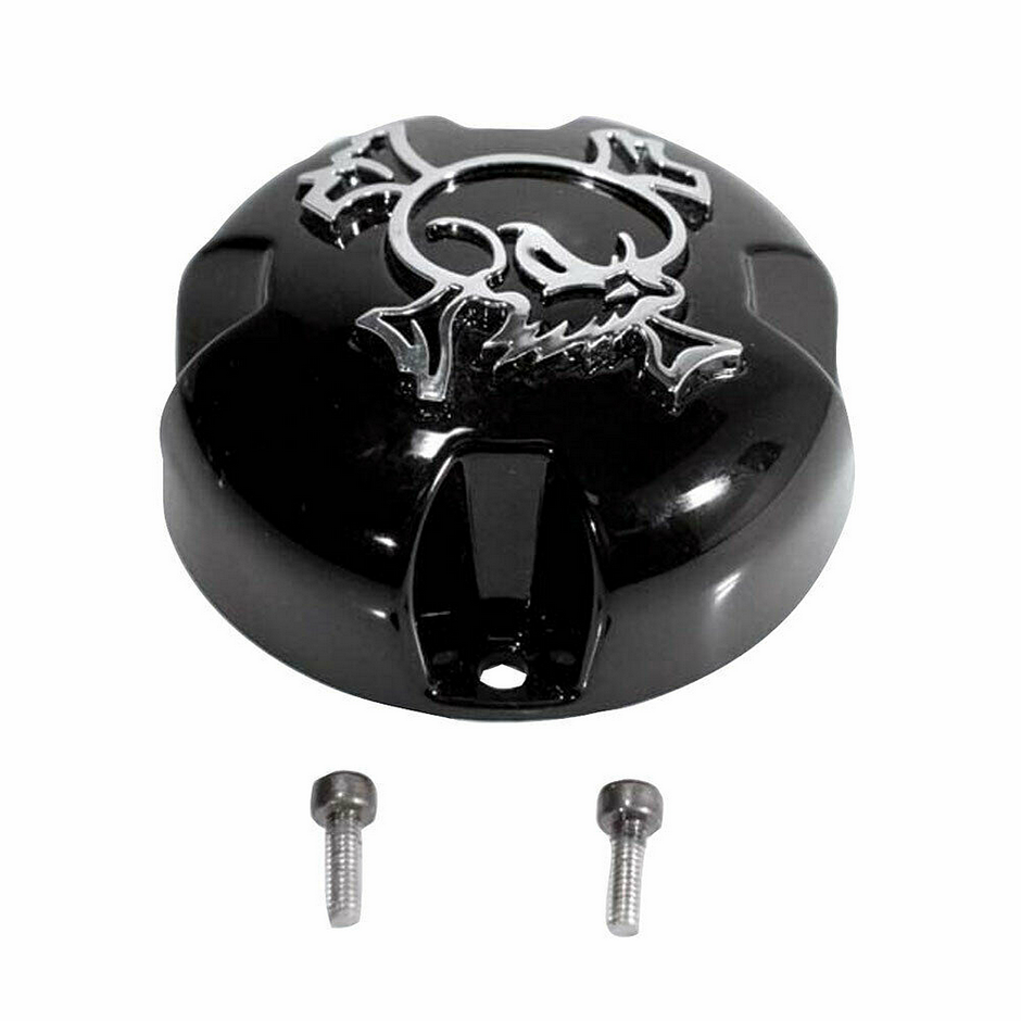 SKULL BOLTON CAP CHR SKULL - GLSS BLK - MSA-SKULL