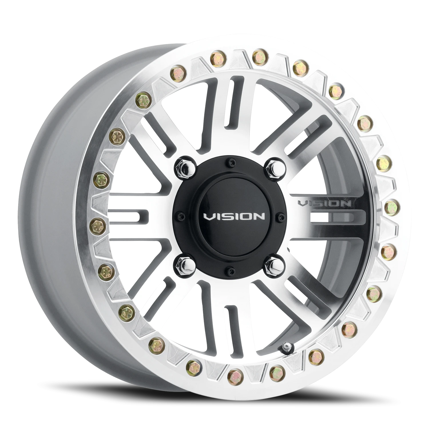 Vision Manx2 Beadlock 14x7 4x156 13mm Machined : 356BLA147156ACMFMR44