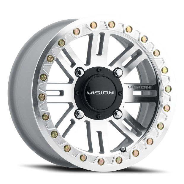 Vision Manx2 Beadlock 14x7 4x110 13mm Machined : 356BL147110ACMFMR44