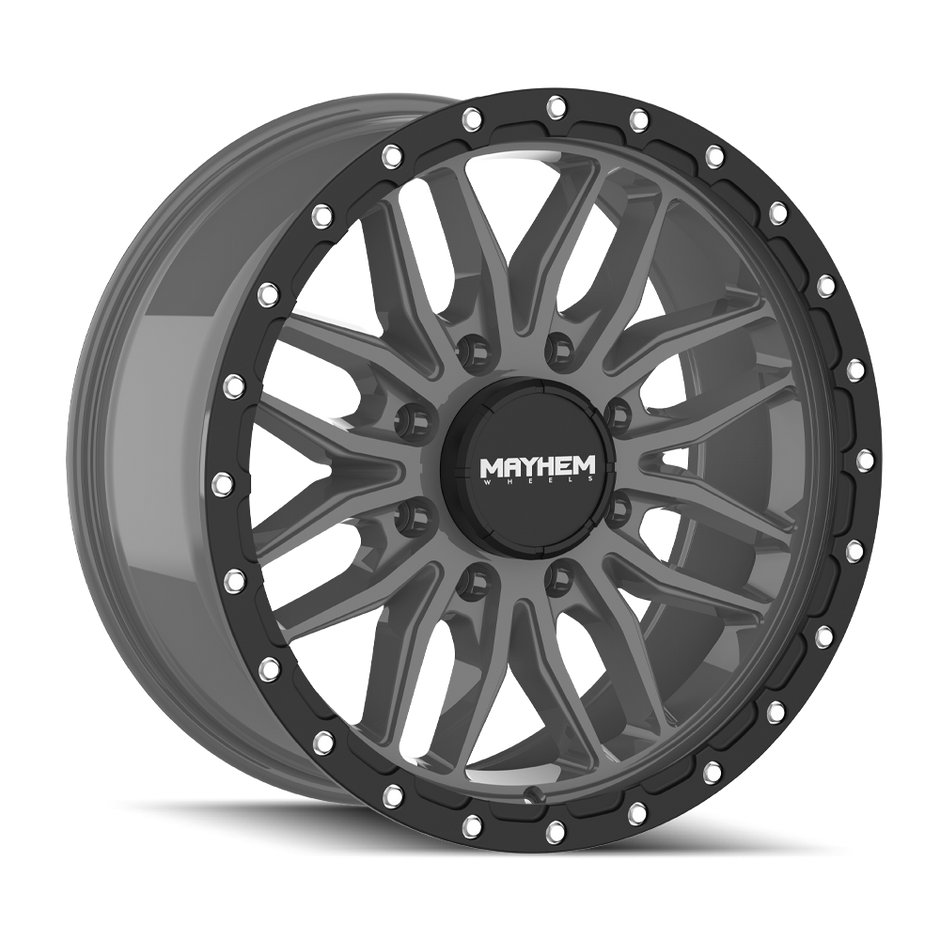 MAYHEM VECTOR 8310 MATTE GUNMETAL BLACK LIP 20X9 8-165.1 18MM 125.2MM