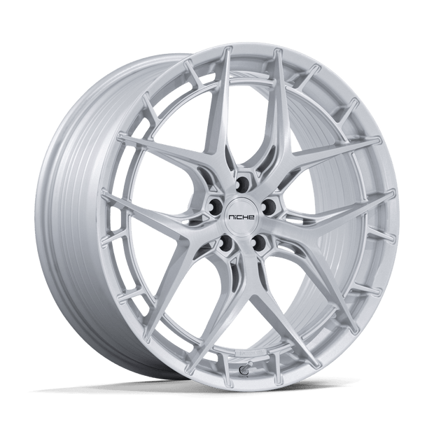 Niche 1PC NC286 Riviera 20x9 5x112 G-SLVR-BRSH-FC - NC286SR20905620