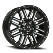 Vision Nexus 16x8 5x127 0mm Gloss Black Machined Face : 348-6873GBMF0