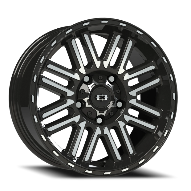 Vision Nexus 16x8 5x127 0mm Gloss Black Machined Face : 348-6873GBMF0