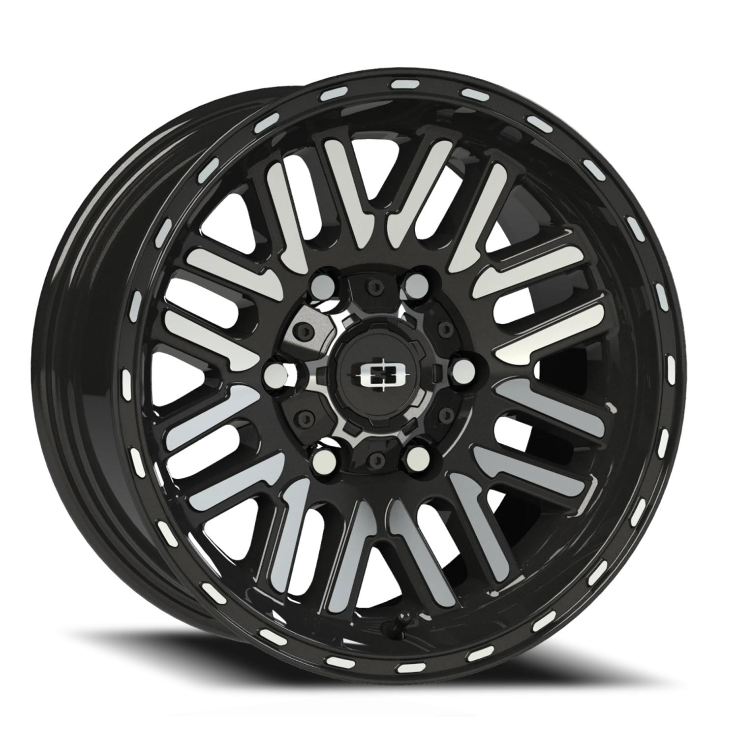 Vision Nexus 15x7.5 6x139.7 -12mm Gloss Black Machined Face : 348-5783GBMF-12