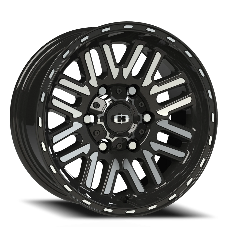 Vision Nexus 15x7.5 6x139.7 -12mm Gloss Black Machined Face : 348-5783GBMF-12