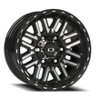 Vision Nexus 15x7.5 6x139.7 -12mm Gloss Black Machined Face : 348-5783GBMF-12