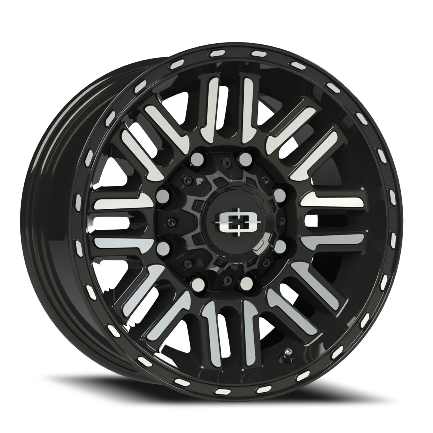 Vision Nexus 16x8 8x170 0mm Gloss Black Machined Face : 348-6870GBMF0