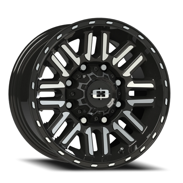 Vision Nexus 16x8 8x165.1 0mm Gloss Black Machined Face : 348-6881GBMF0
