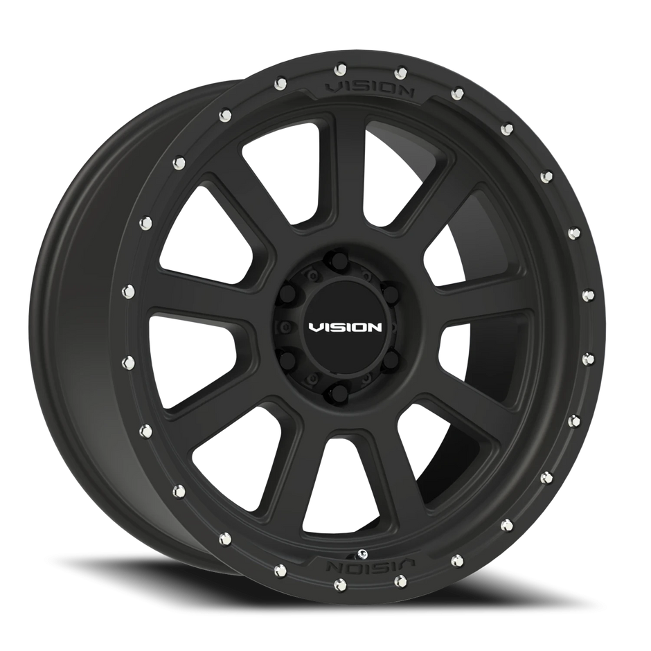 Vision Ojos 18x9 6x139.7 -12mm Satin Black : 350-8983SB-12