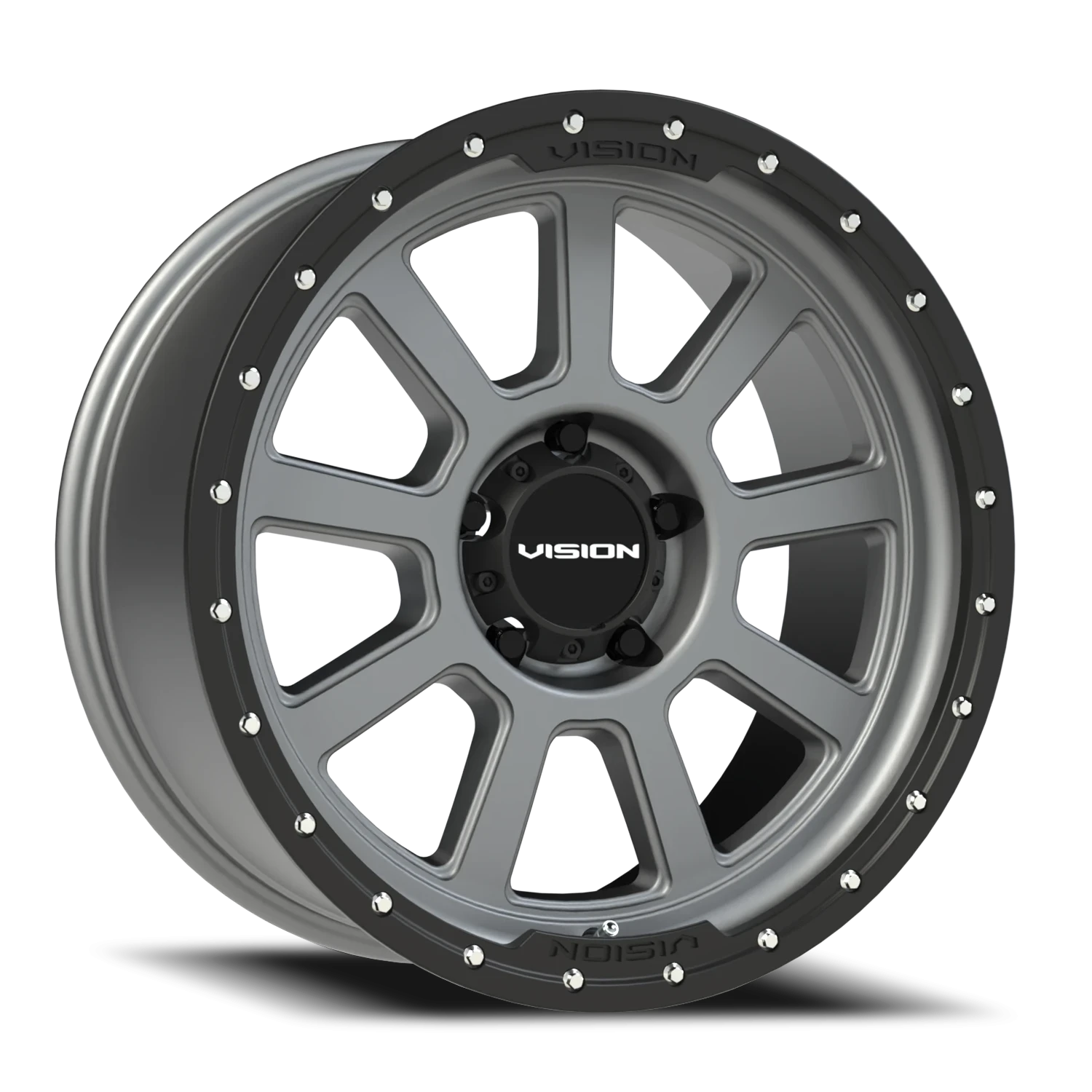 Vision Ojos 17x9 5x127 -12mm Satin Grey : 350-7973SGBL-12
