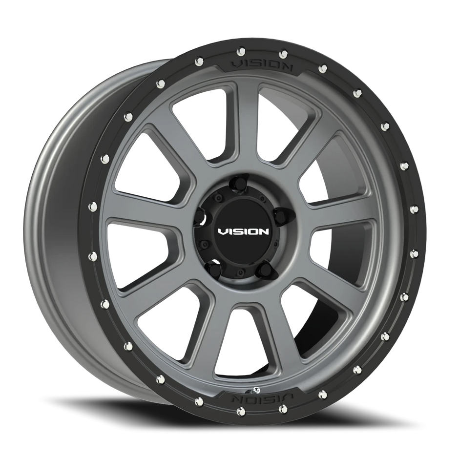 Vision Ojos 17x9 5x127 -12mm Satin Grey : 350-7973SGBL-12