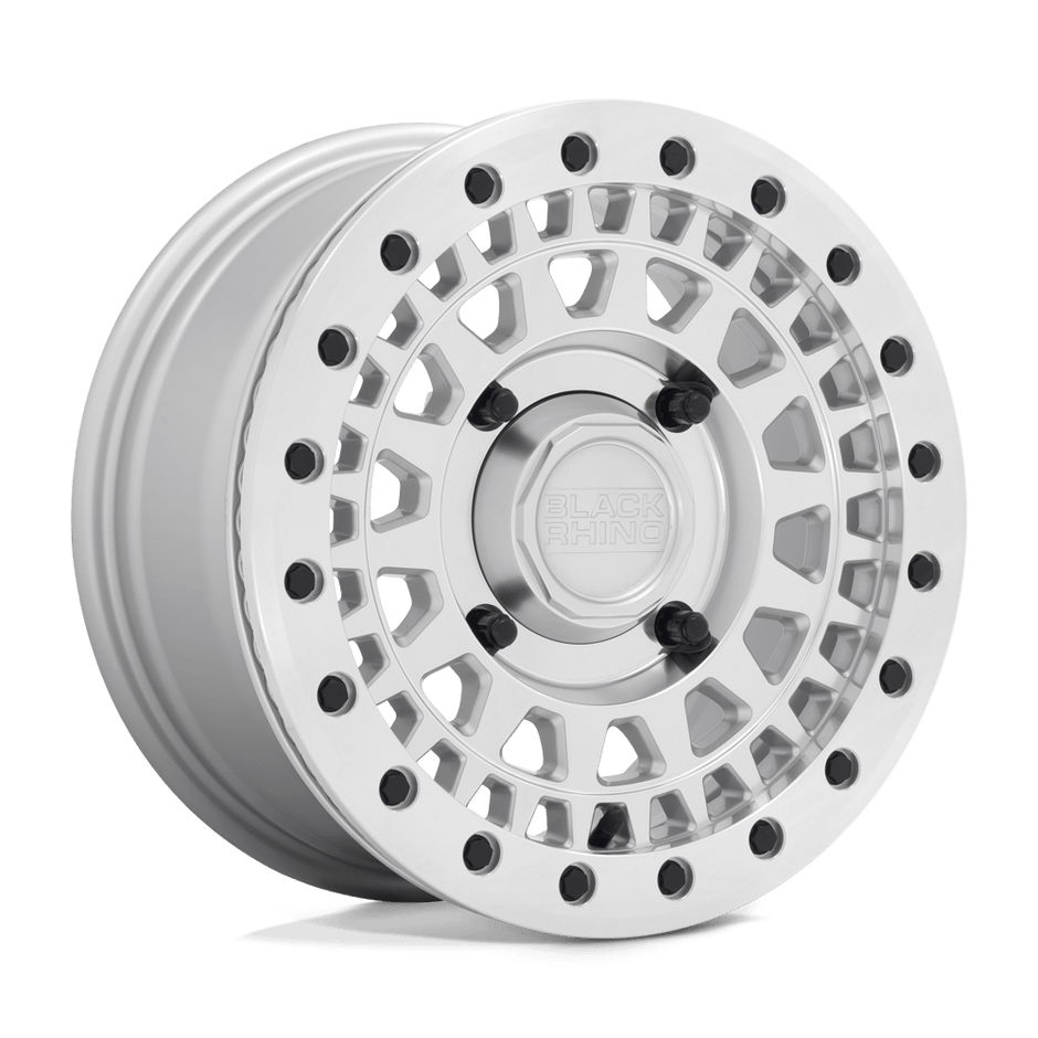 Black Rhino Hard Alloys - UTV Parker UTV Beadlock 14x7 4x110 SLV-MIR-FC - 1470PKB514110S82