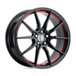 Performance Replicas PR193 20x9 5x114.3 G-BLK RED MACH - 193RS-296530