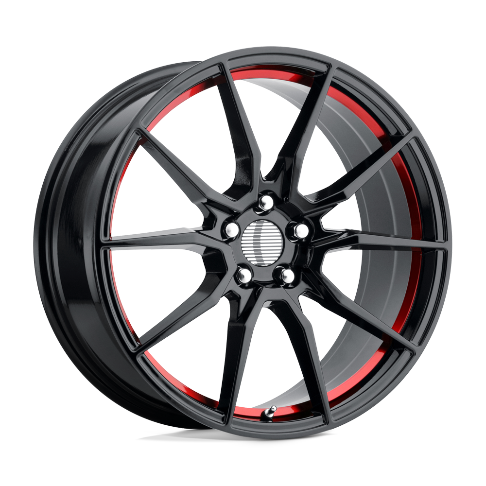 Performance Replicas PR193 17x9 5x114.3 G-BLK RED MACH - 193RS-796524