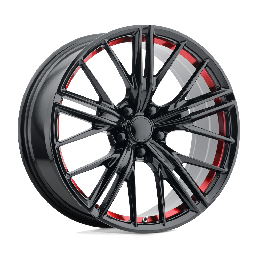 Performance Replicas PR194 20x10 5x120 G-BLK RED MACH - 194RS-211235