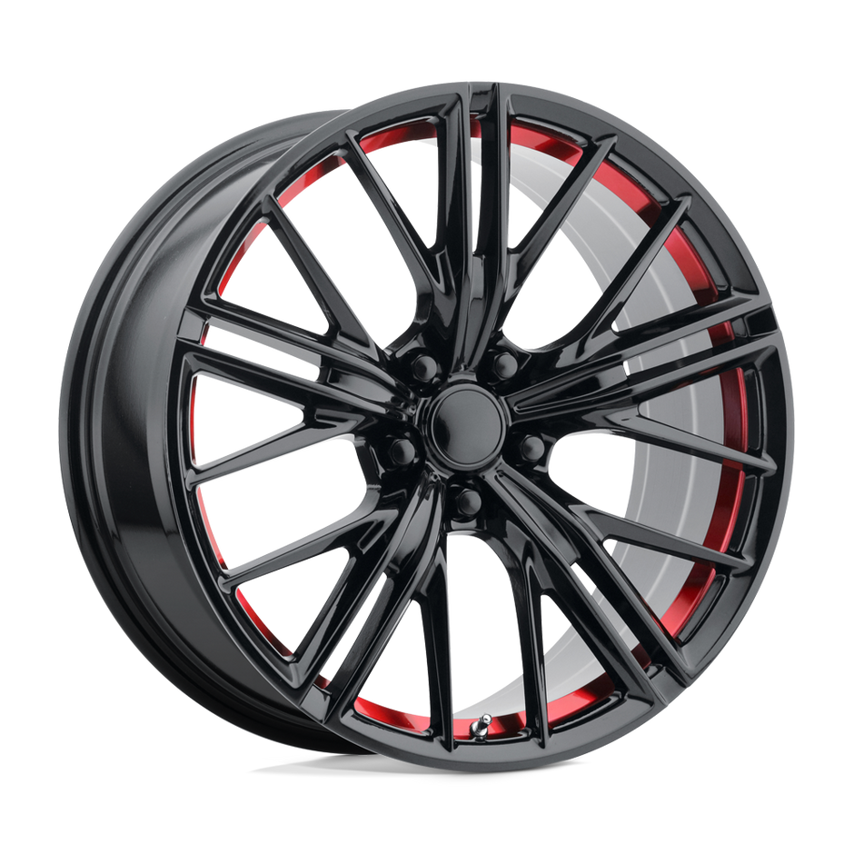 Performance Replicas PR194 20x10 5x120 G-BLK RED MACH - 194RS-211235