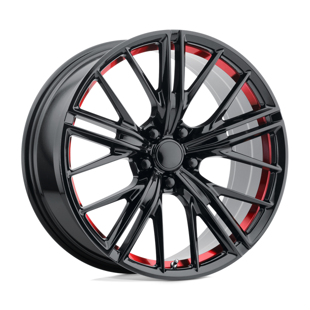 Performance Replicas PR194 20x10 5x120 G-BLK RED MACH - 194RS-211223