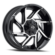 Vision Prowler 17x9 5x139.7 12mm Gloss Black Machined Face : 422-7985GBMF12