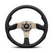 Steering Wheel – Race 2.0, 350 Diam, 42 Dish, Blk Leather, Anth Spokes - RCE35BK1B
