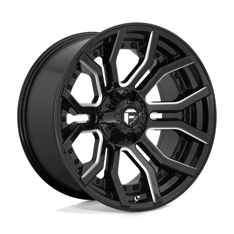 Fuel 1PC D711 Rage 20x10 6x135/6x139.7 GL-BLK-MIL - D71120009847