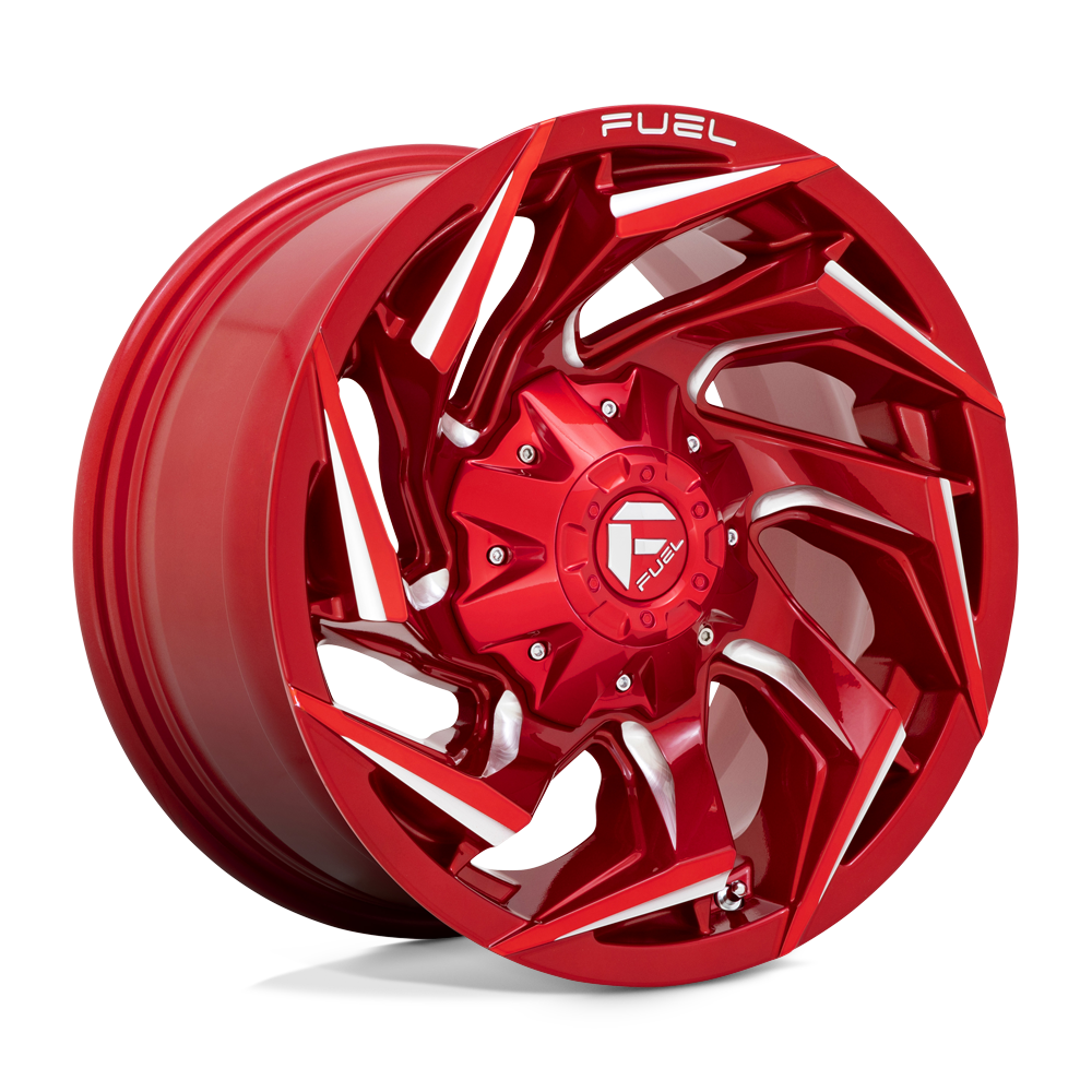 Fuel 1PC D754 Reaction 24x12 8x165.1 GL-RED-MIL - D75424208247
