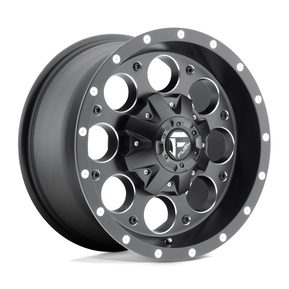 Fuel 1PC D525 Revolver 16x8 6x139.7 MT-BLK-MIL - D52516808345