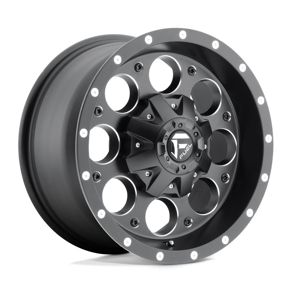 Fuel 1PC D525 Revolver 16x8 6x139.7 MT-BLK-MIL - D52516808345