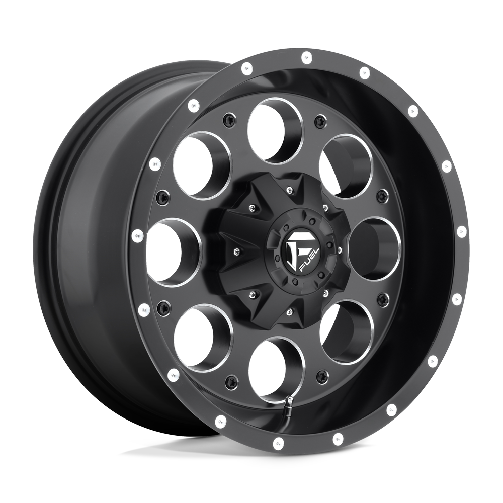 Fuel 1PC D525 Revolver 18x9 5x114.3/5x127 MT-BLK-MIL - D52518902645