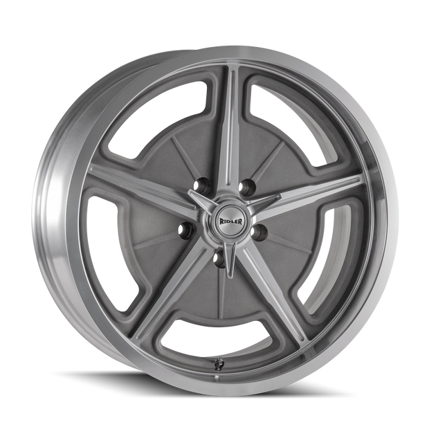 RIDLER TYPE 605 MACHINED SPOKES & LIP 18X9.5 5-120.65 0MM 83.82MM - 605-8961GM