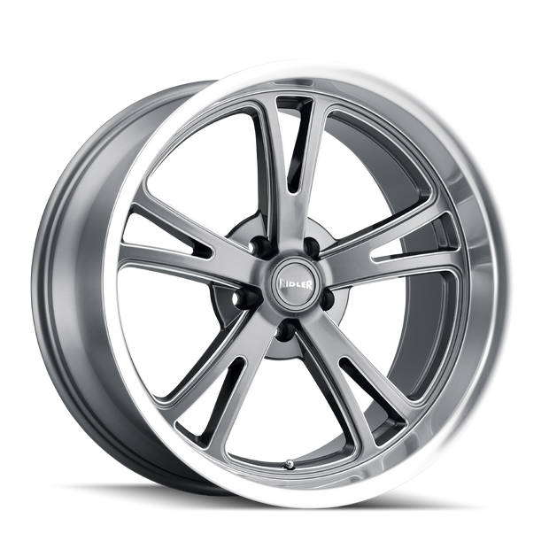 RIDLER TYPE 606 GREY W/ MILLED SPOKES & DIAMOND LIP 20X10 5-127 0MM 83.82MM