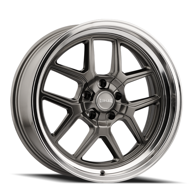Ridler 610 Gloss Grey Polished 17x7 5-120.65 0mm 83.82mm - 610-7761G