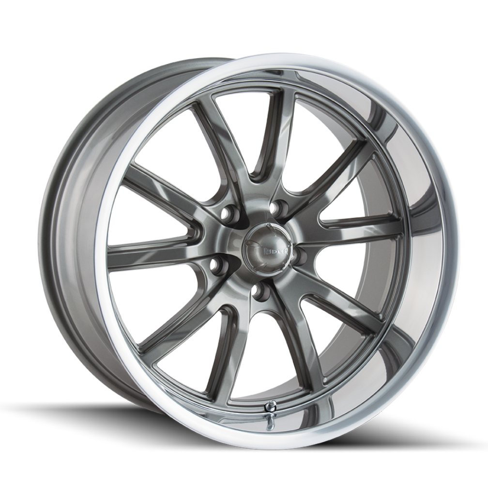 RIDLER TYPE 650 GREY/POLISHED LIP 17X8 5-114.3 0MM 83.82MM