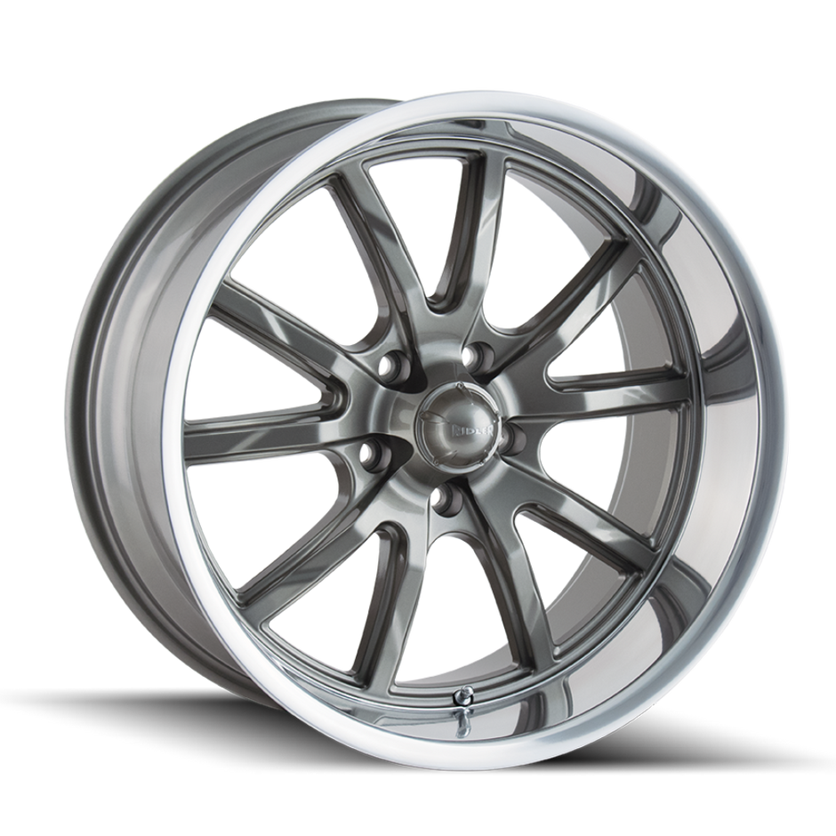 RIDLER TYPE 650 GREY/POLISHED LIP 17X8 5-114.3 0MM 83.82MM