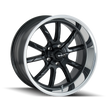 RIDLER TYPE 650 MATTE BLACK/POLISHED LIP 18X8 5-114.3 0MM 83.82MM