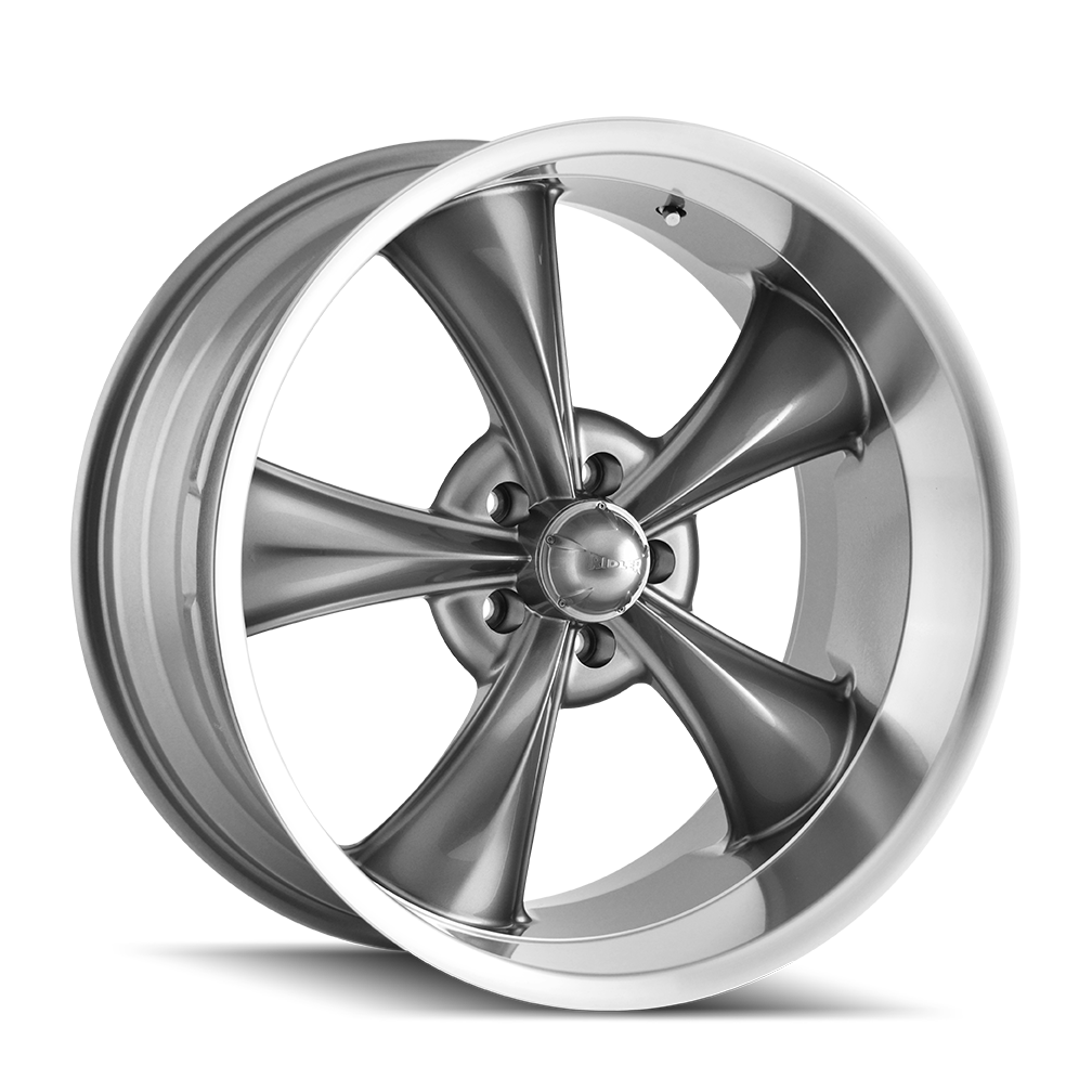 RIDLER TYPE 695 GREY/MACHINED LIP 18X9.5 5-114.3 6MM 83.82MM