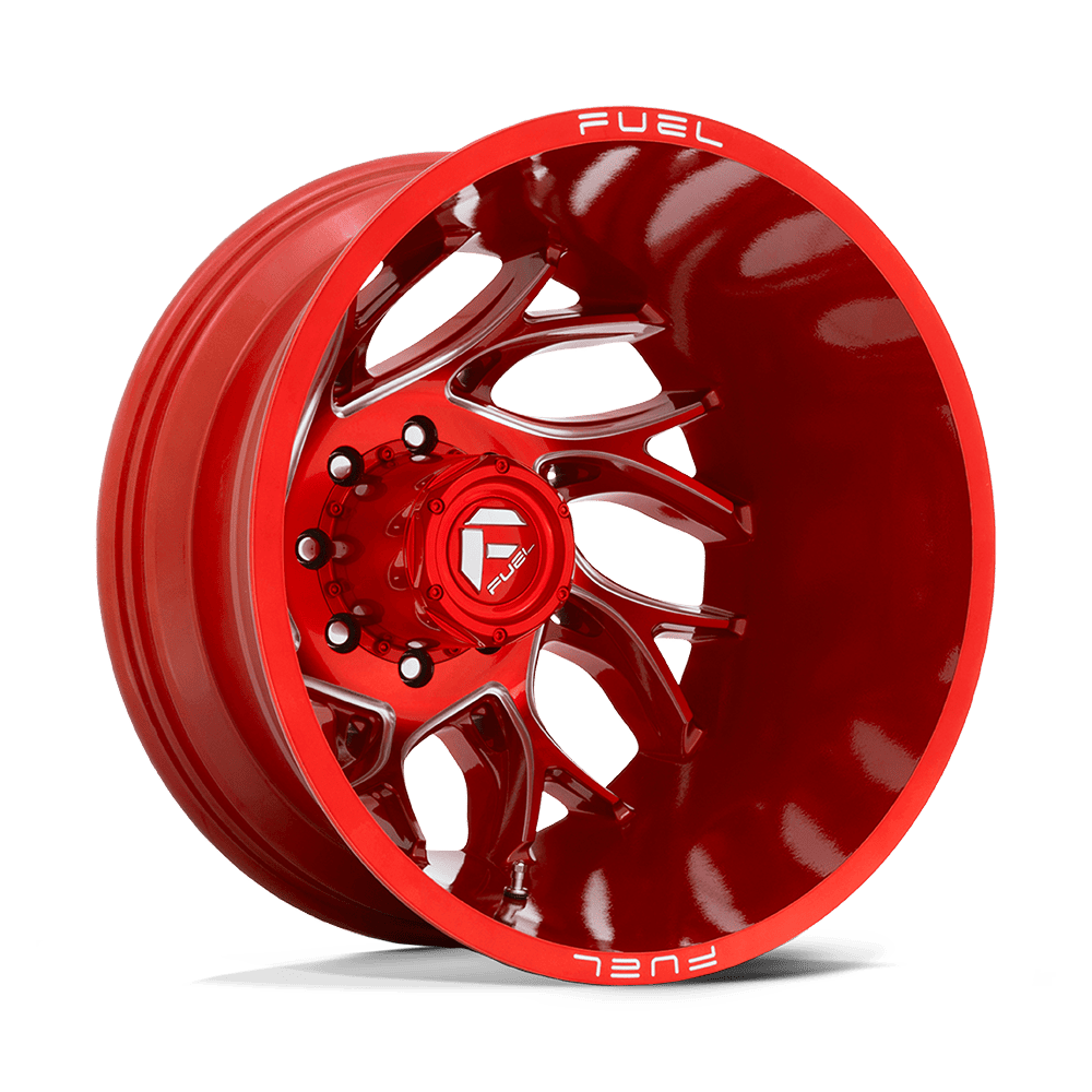 Fuel 1PC D742 Runner 22x8.25 8x210 GL-RED-MIL - D74222829345
