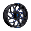 Fuel UTV D778 Runner UTV 18x7 4x156 G-BLK-MILL-BLU - D7781870A544