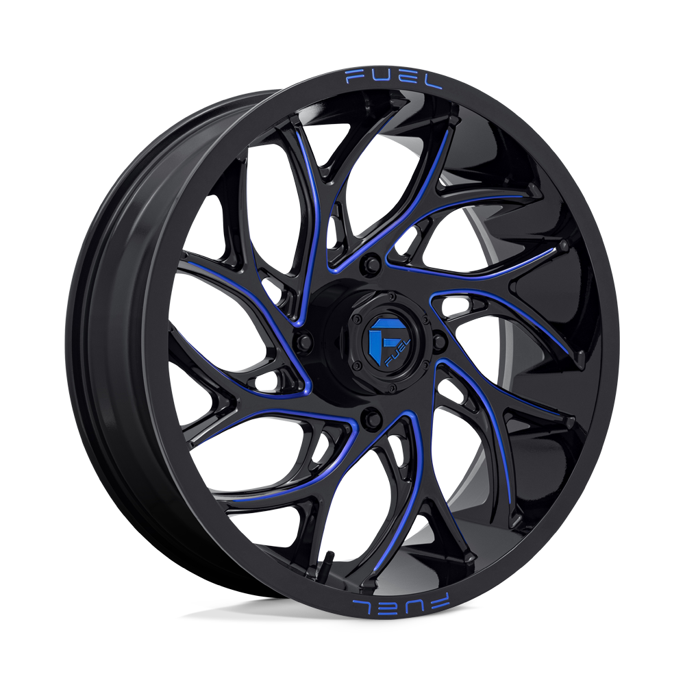 Fuel UTV D778 Runner UTV 18x7 4x137 G-BLK-MILL-BLU - D7781870A644